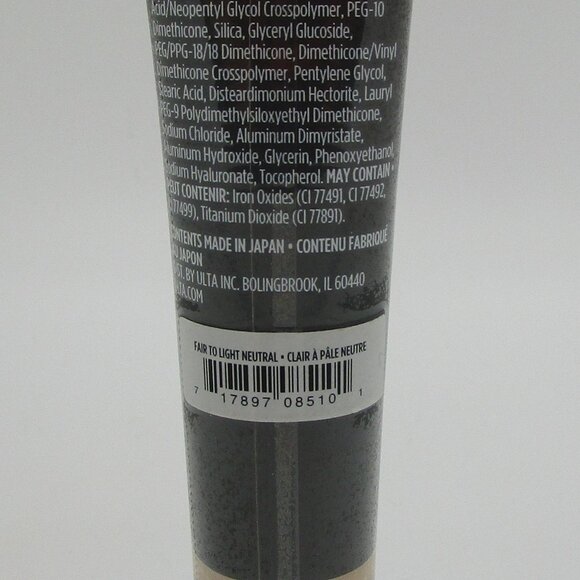 Ulta Beauty FAIR TO LIGHT NEUTRAL Velvet Matte Full Coverage Foundation PLS READ - Picture 2 of 2
